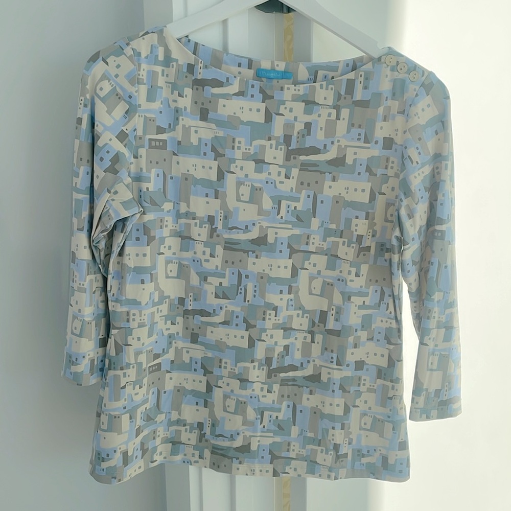 J McLaughlin Wavesong Tee in Abstract Villa